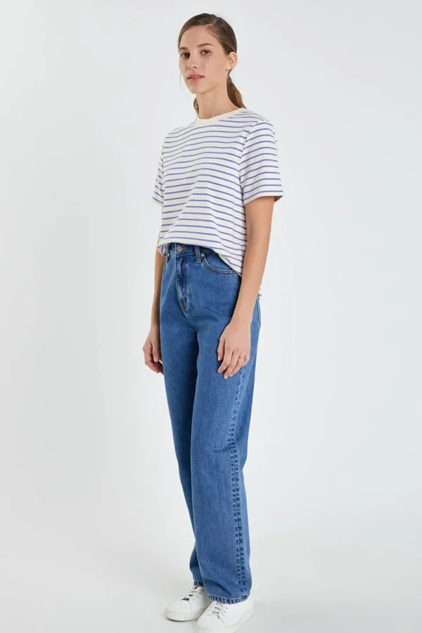 ENGLISH FACTORY Tops*- Stripe T-shirt