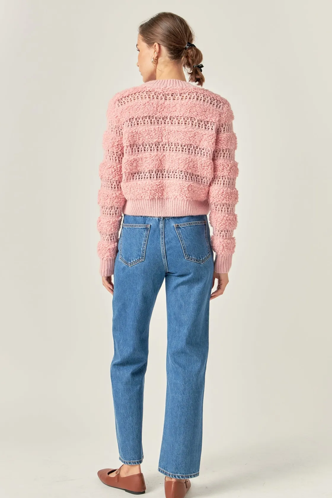 english_factory__stripe_t_2.webp ENGLISH FACTORY Tops*- Stripe Top PINK