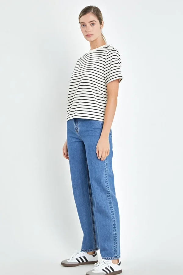 ENGLISH FACTORY Tops*- Stripe T-shirt