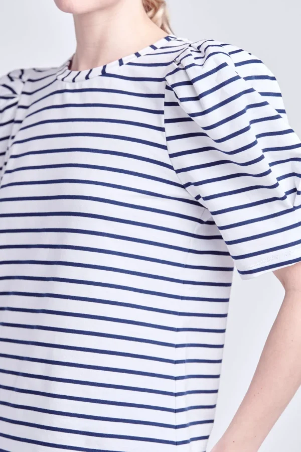 ENGLISH FACTORY Tops*- Stripe Women Knit Shirt