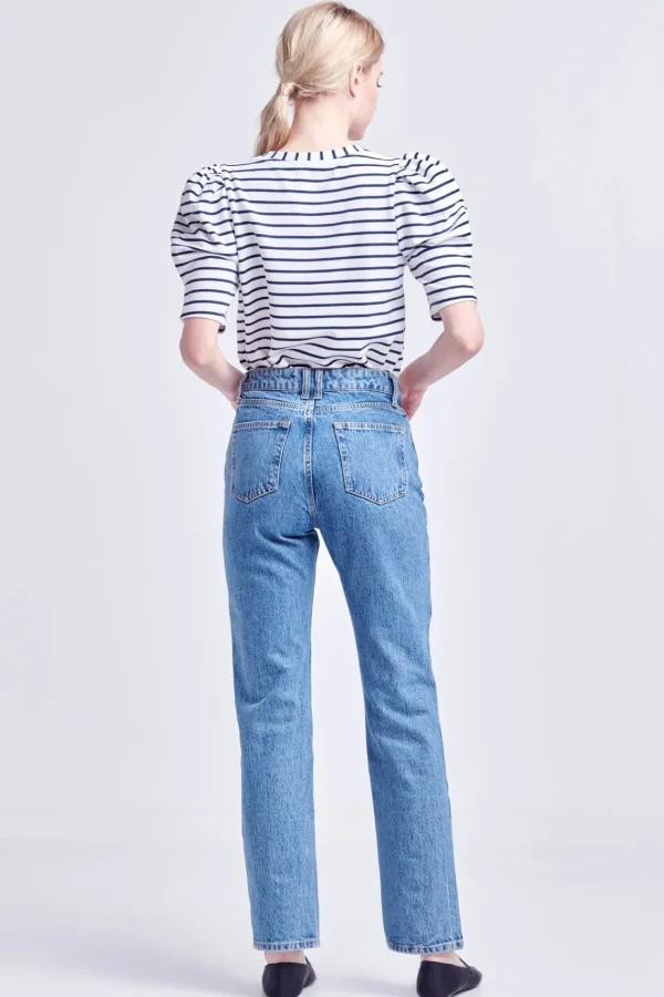 ENGLISH FACTORY Tops*- Stripe Women Knit Shirt