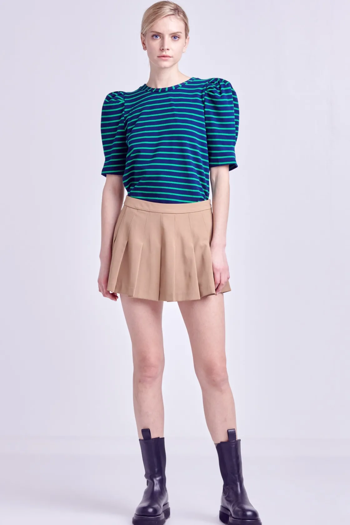 english_factory__stripe_w_24.webp ENGLISH FACTORY Tops*- Stripe Women Knit Shirt