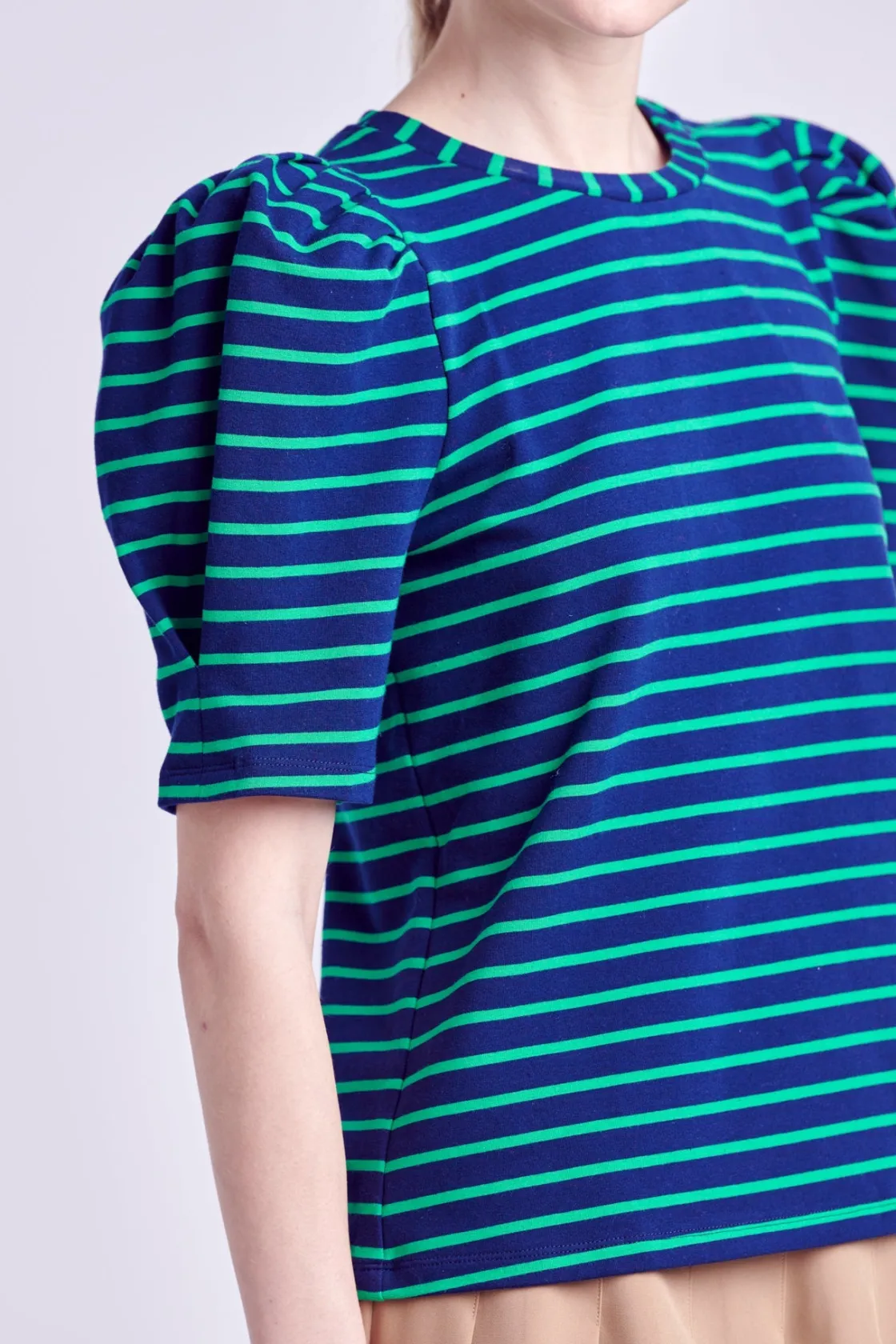 english_factory__stripe_w_25.webp ENGLISH FACTORY Tops*- Stripe Women Knit Shirt