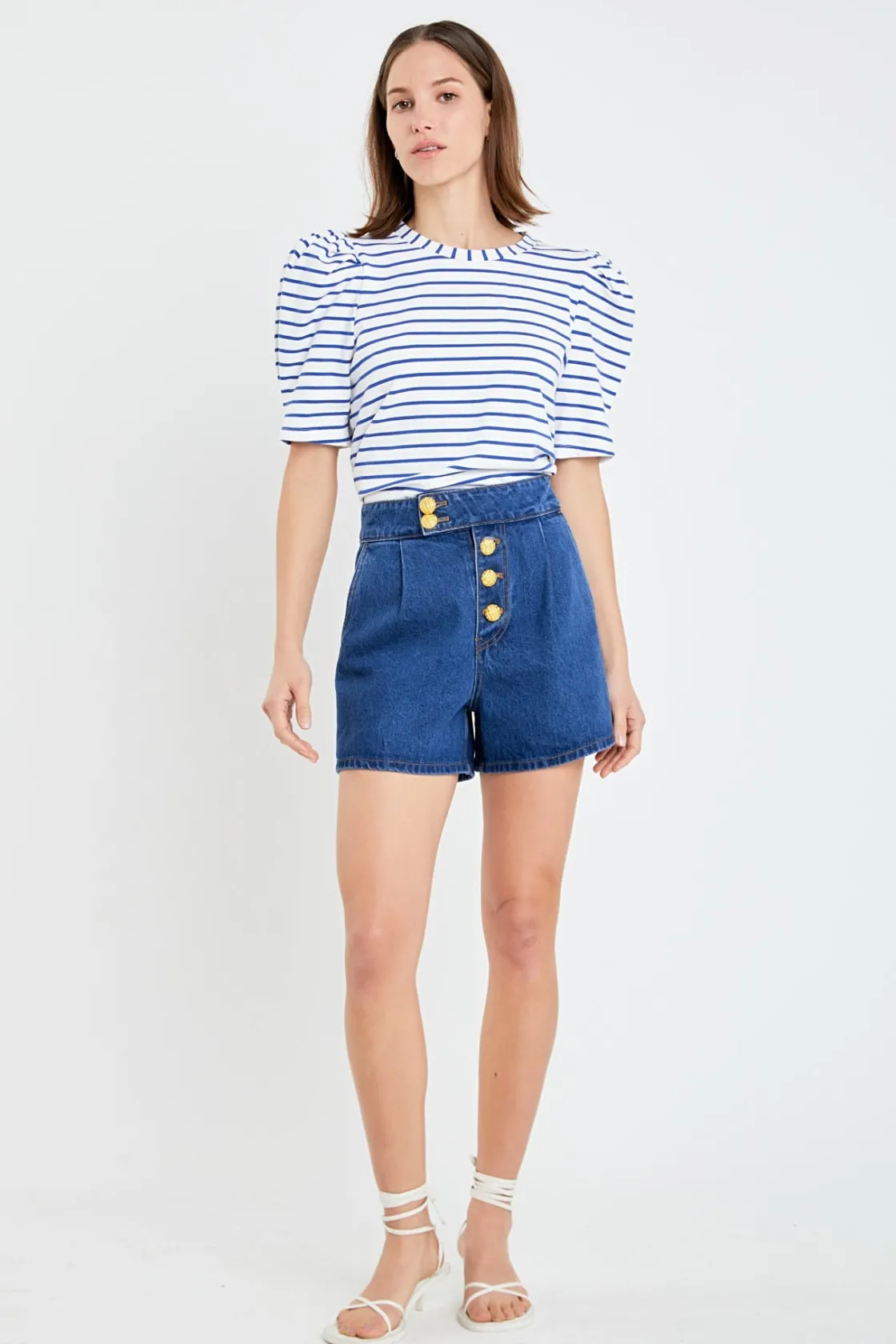 english_factory__stripe_w_29.webp ENGLISH FACTORY Tops*- Stripe Women Knit Shirt