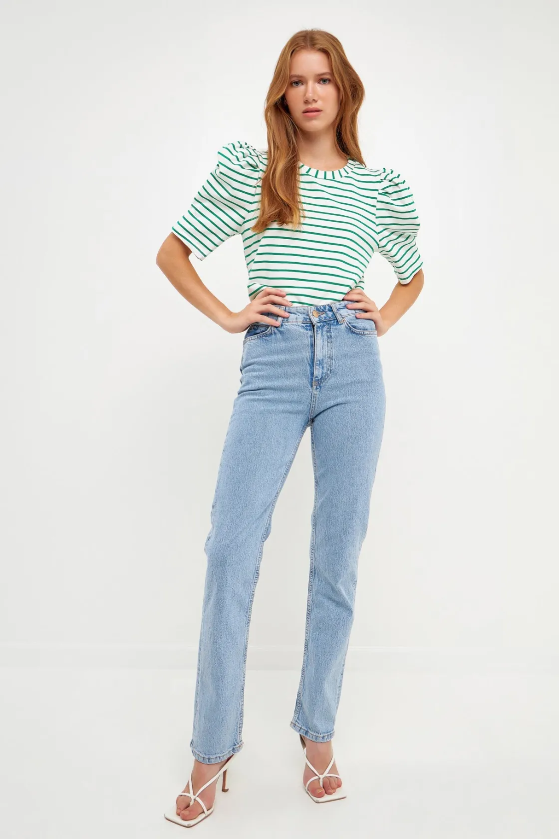 english_factory__stripe_w_4.webp ENGLISH FACTORY Tops*- Stripe Women Knit Shirt