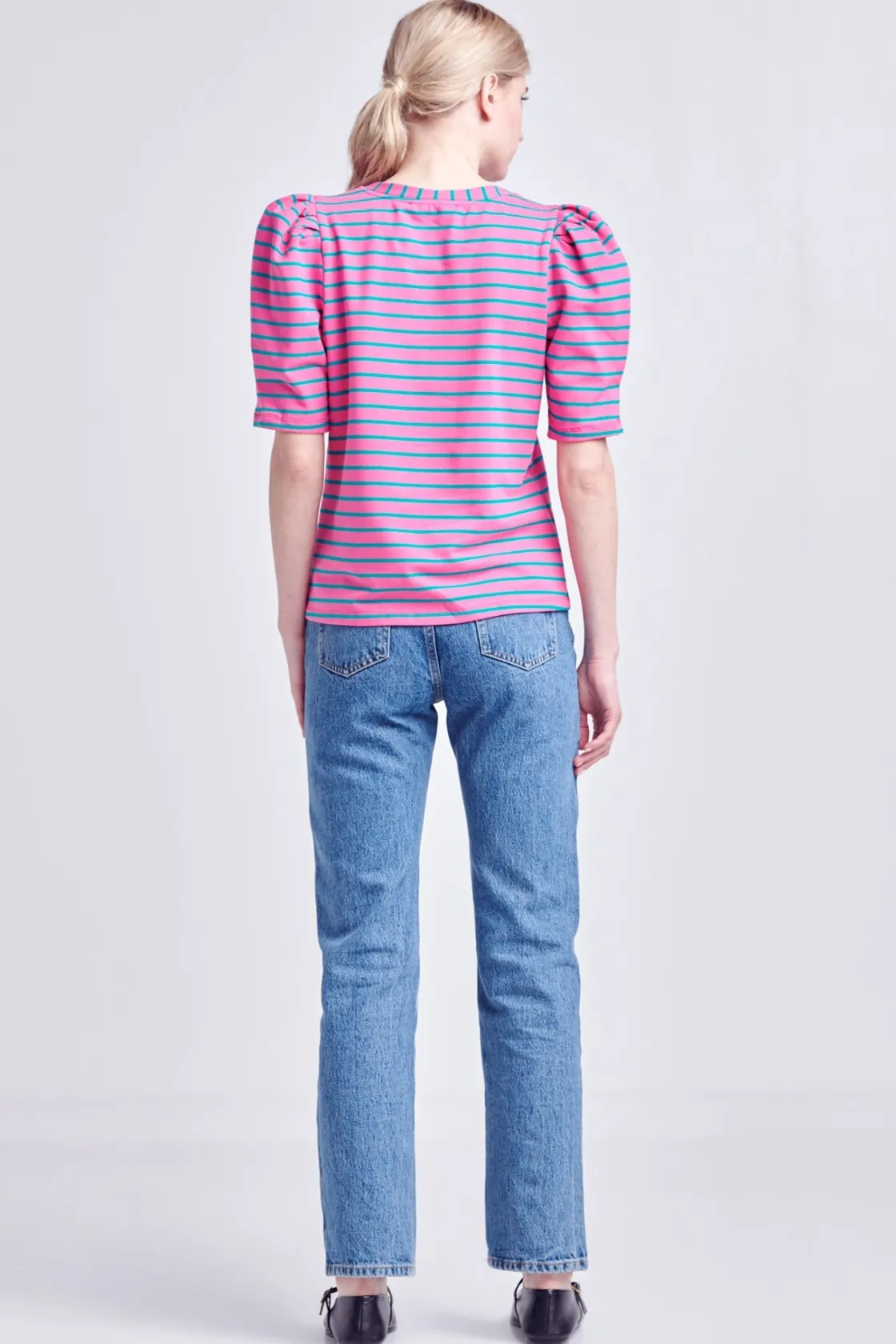 english_factory__stripe_w_42.webp ENGLISH FACTORY Tops*- Stripe Women Knit Shirt