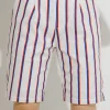 ENGLISH FACTORY Pants | Tops*- Striped Bermuda Pants WHITE
