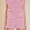 ENGLISH FACTORY Matching Sets | Tops*- Striped Top WHITE/RED