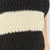 ENGLISH FACTORY Sweaters & Knits | Vest*- Striped Chunky Vest BLACK/IVORY