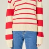 ENGLISH FACTORY Sweaters & Knits*- Striped Sweater CREAM/RED
