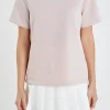 ENGLISH FACTORY Tops*- Striped Jersey T-shirt PINK/BLUE