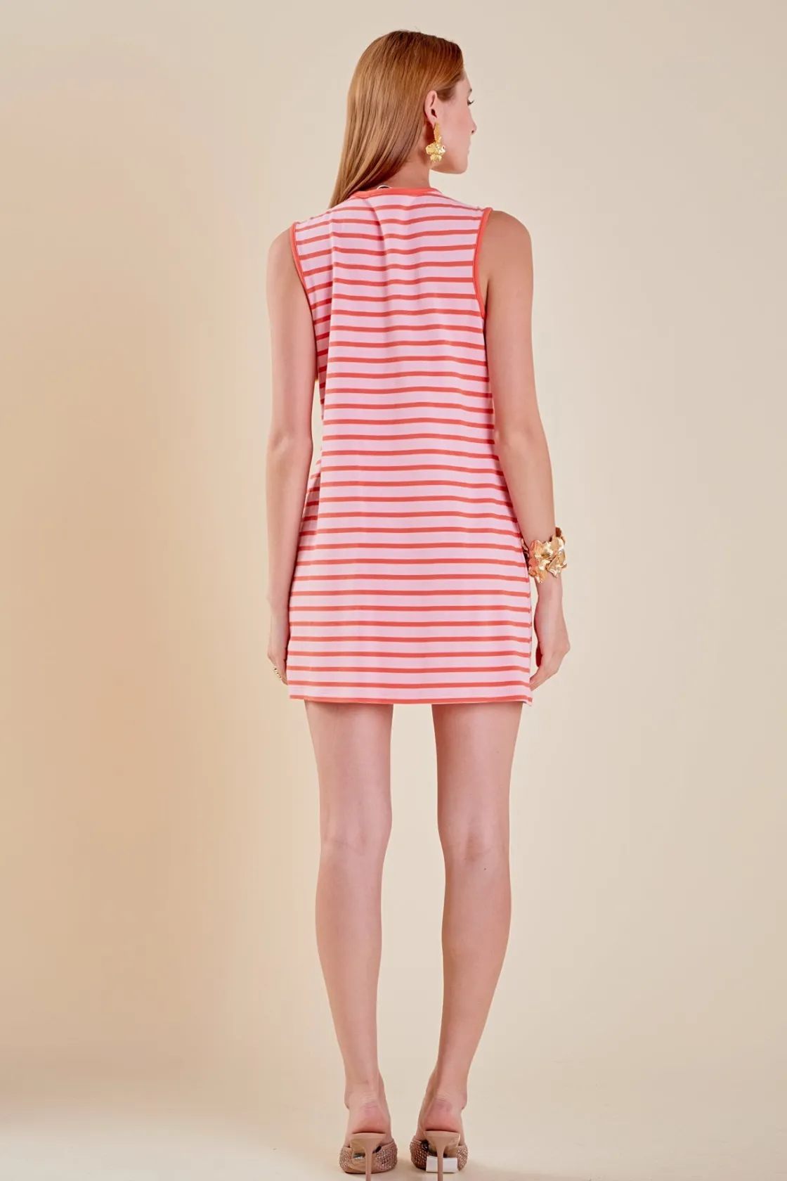 english_factory__striped__7-7.webp ENGLISH FACTORY Lace Dresses | White Dresses*- Striped Knit Lace Up Dress