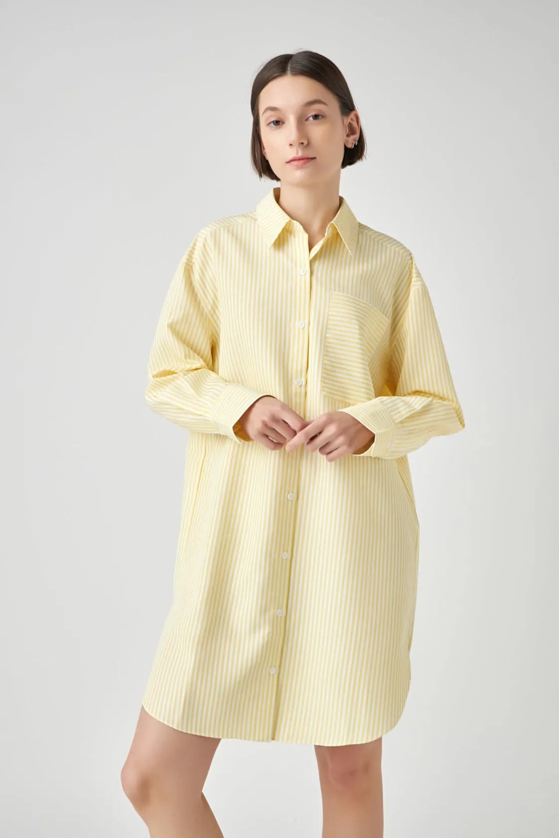 english_factory__striped__8.webp ENGLISH FACTORY Tops*- Striped Shirt Dress