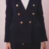 ENGLISH FACTORY Matching Sets | Jackets & Coats*- Structured Lapeless Textured Jacket