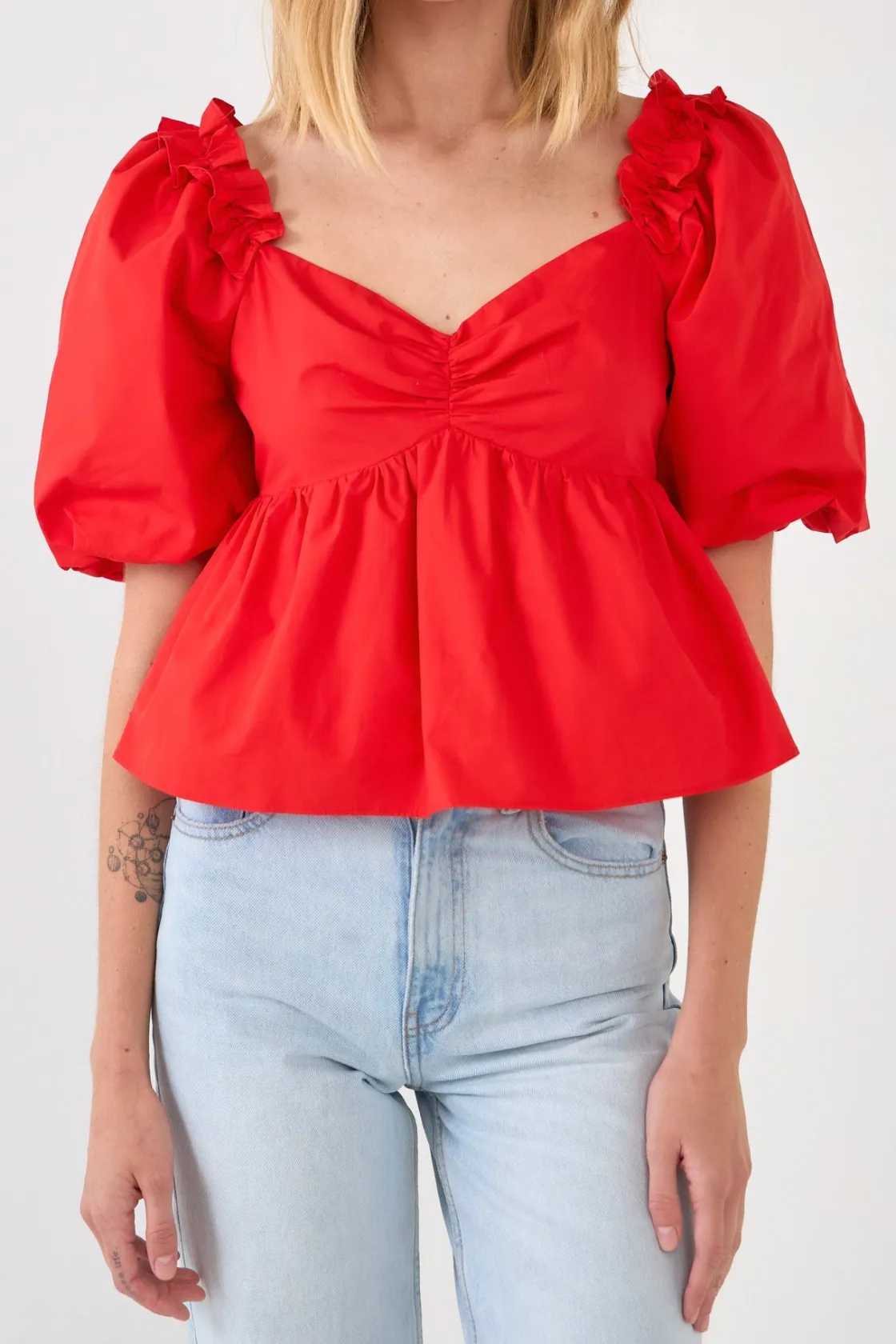 english_factory__sweet_he_0.webp ENGLISH FACTORY Tops*- Sweet Heart To with Ruffle Detail