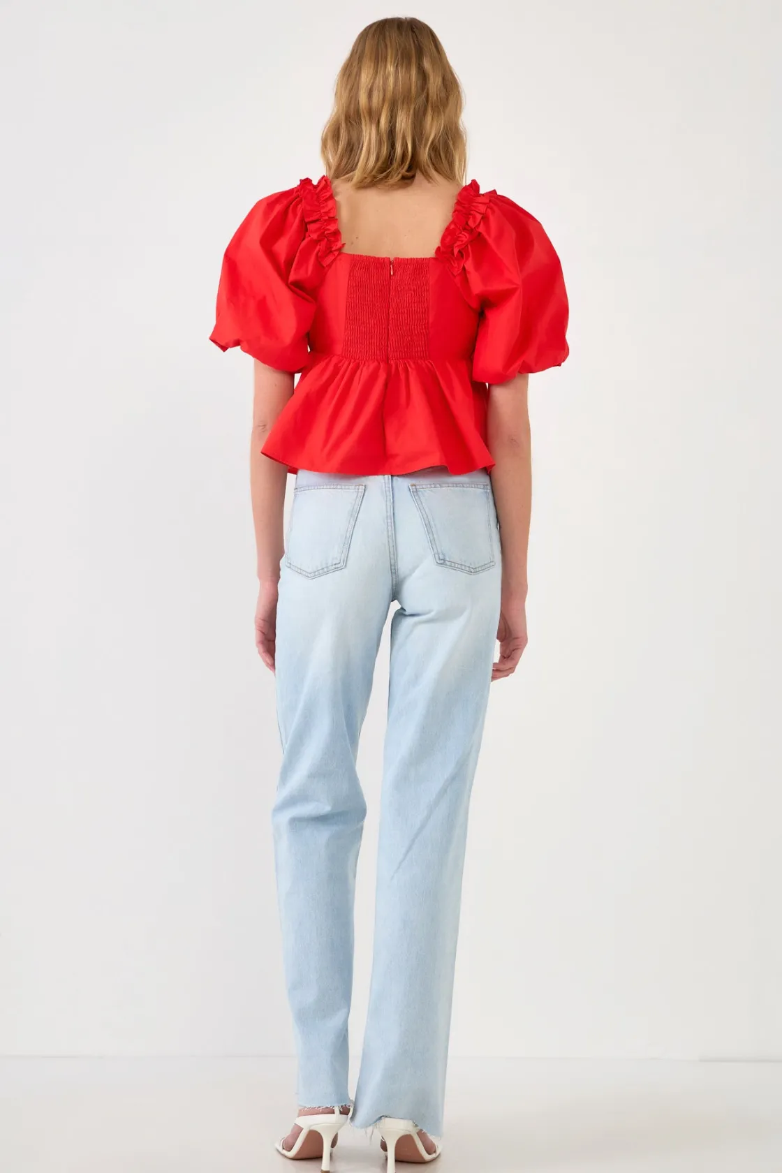 english_factory__sweet_he_2.webp ENGLISH FACTORY Tops*- Sweet Heart To with Ruffle Detail