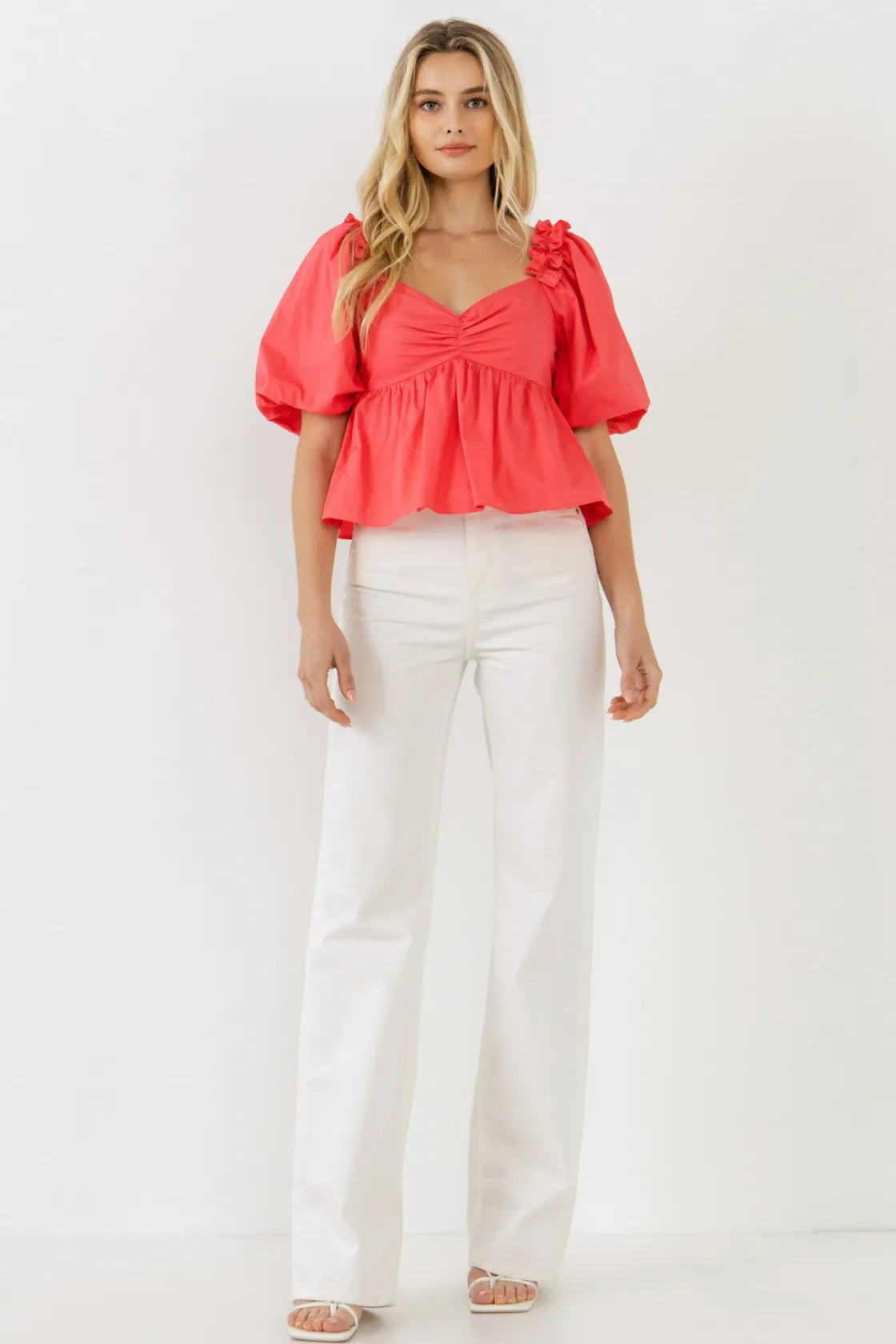 english_factory__sweet_he_4.webp ENGLISH FACTORY Tops*- Sweet Heart To with Ruffle Detail