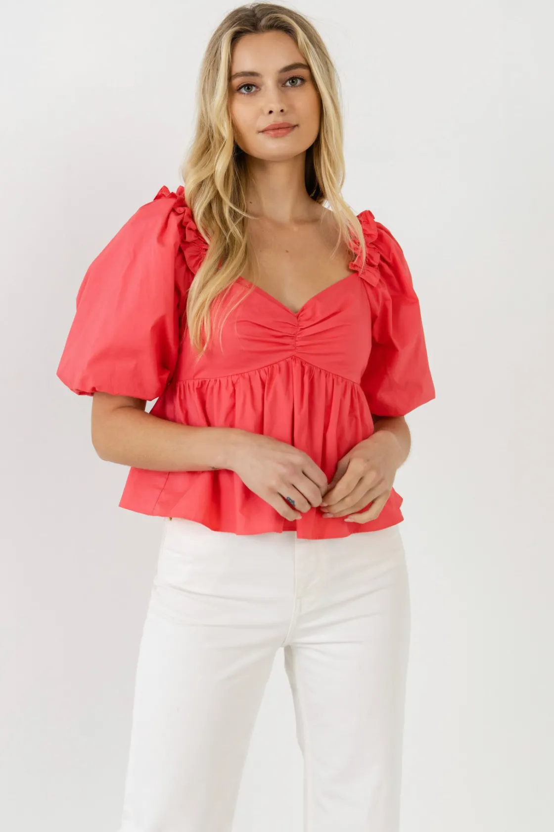 english_factory__sweet_he_8.webp ENGLISH FACTORY Tops*- Sweet Heart To with Ruffle Detail