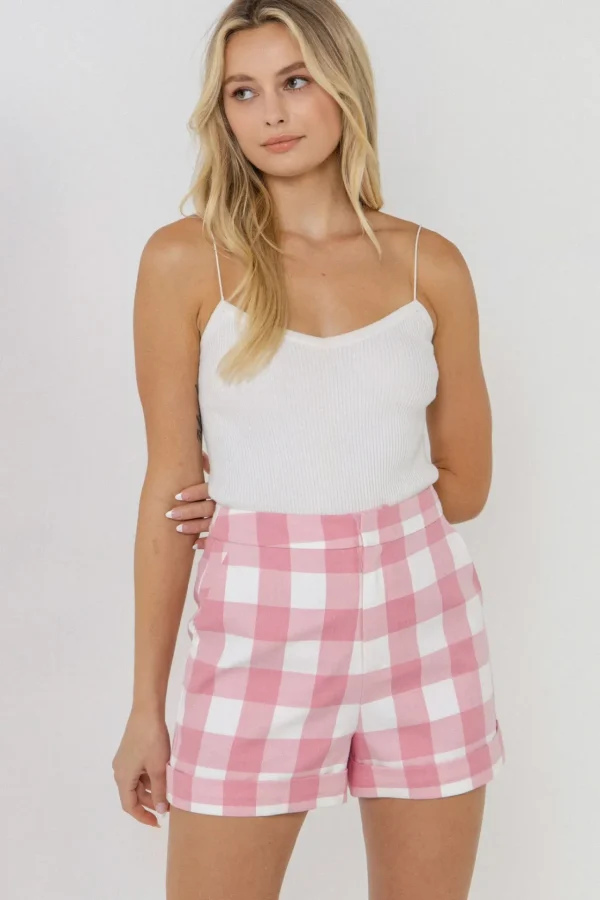ENGLISH FACTORY Matching Sets | Shorts & Skorts*- Tailored Gingham Shorts