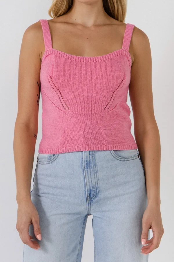 ENGLISH FACTORY Tops*- Tank Top Sweater