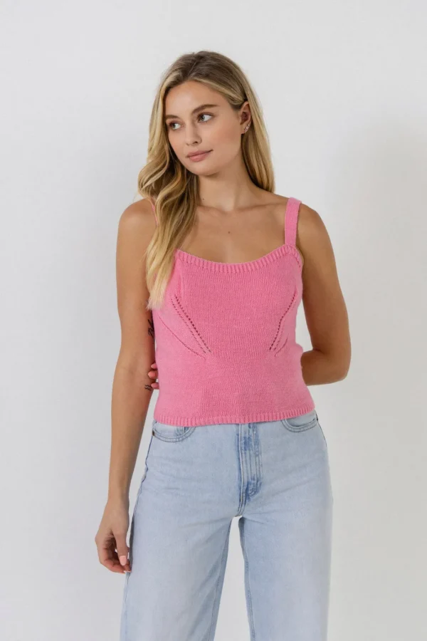 ENGLISH FACTORY Tops*- Tank Top Sweater