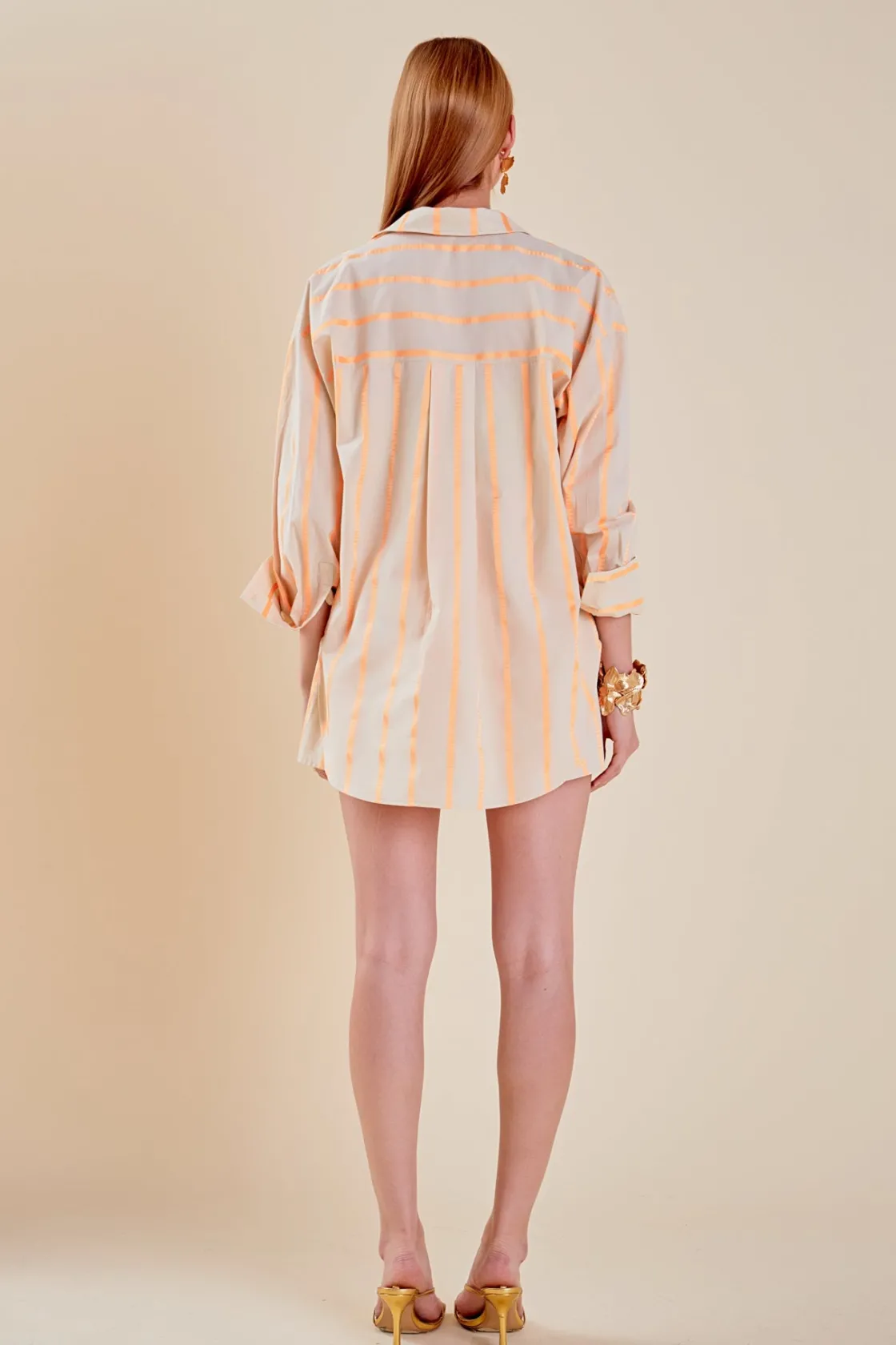 english_factory__tape_str_2-1.webp ENGLISH FACTORY Matching Sets*- Tape Stripe Shorts BEIGE/ORANGE