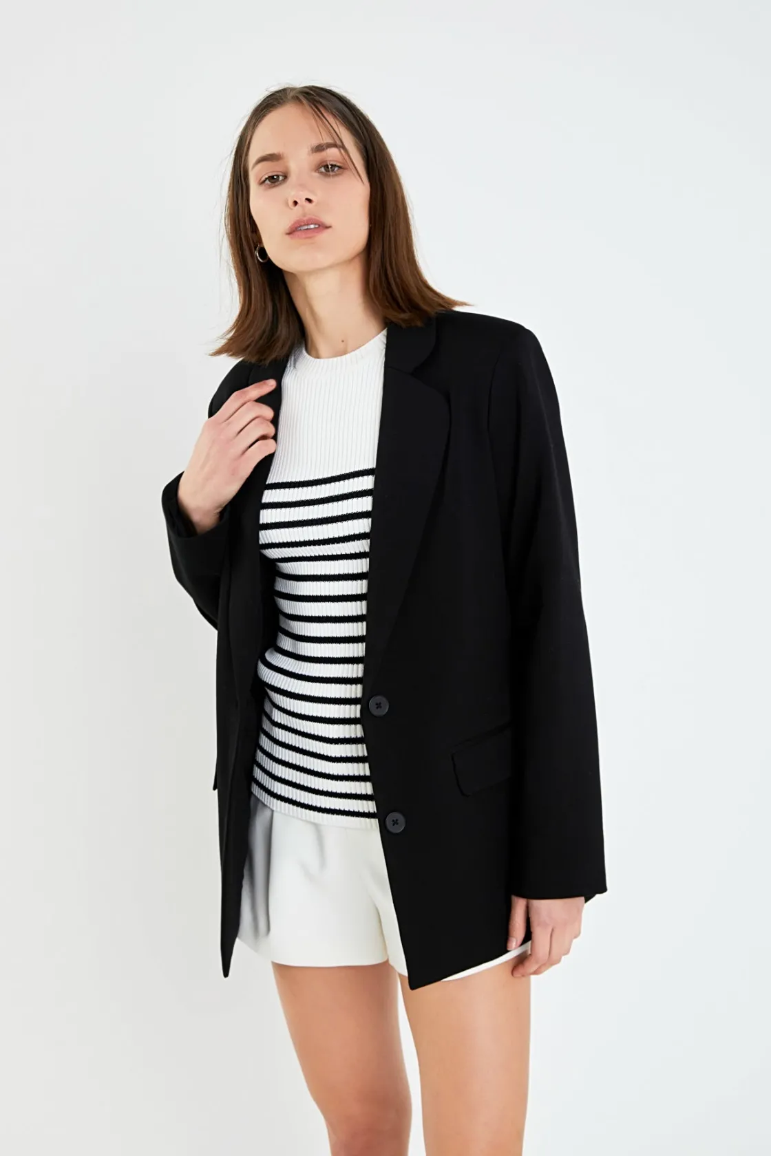english_factory__terry_ro_13.webp ENGLISH FACTORY Matching Sets | Blazers*- Terry Round Collared Blazer