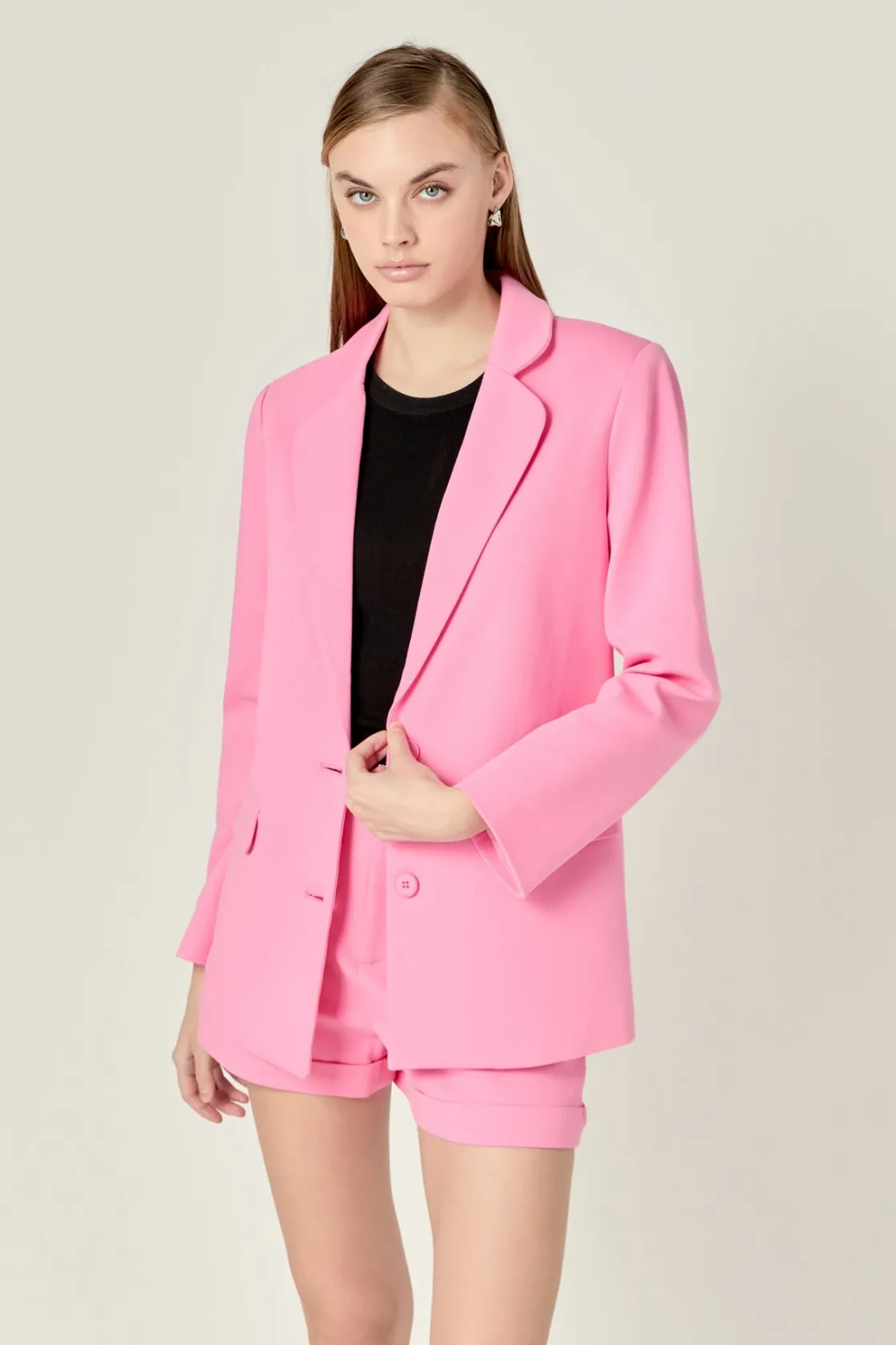 english_factory__terry_ro_3.webp ENGLISH FACTORY Matching Sets | Blazers*- Terry Round Collared Blazer