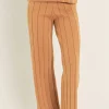 ENGLISH FACTORY Matching Sets | Pants*- Texture Knit Pants CAMEL