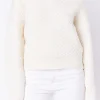 ENGLISH FACTORY Sweaters & Knits*- Textured V-neckline Sweater IVORY