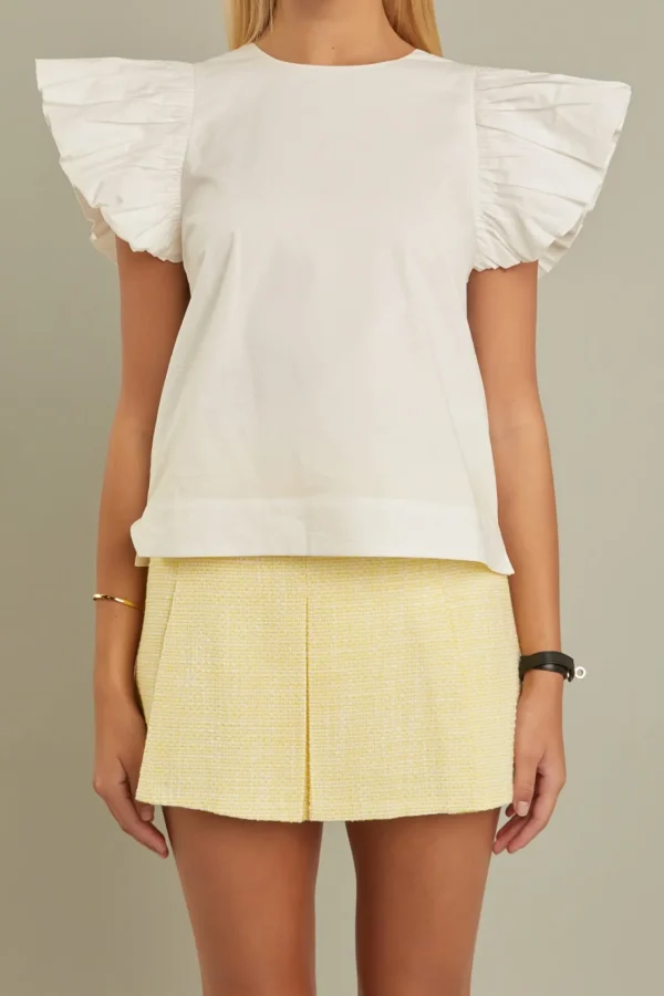 ENGLISH FACTORY Matching Sets | Skirts*- Textured Pleats Mini Skirt