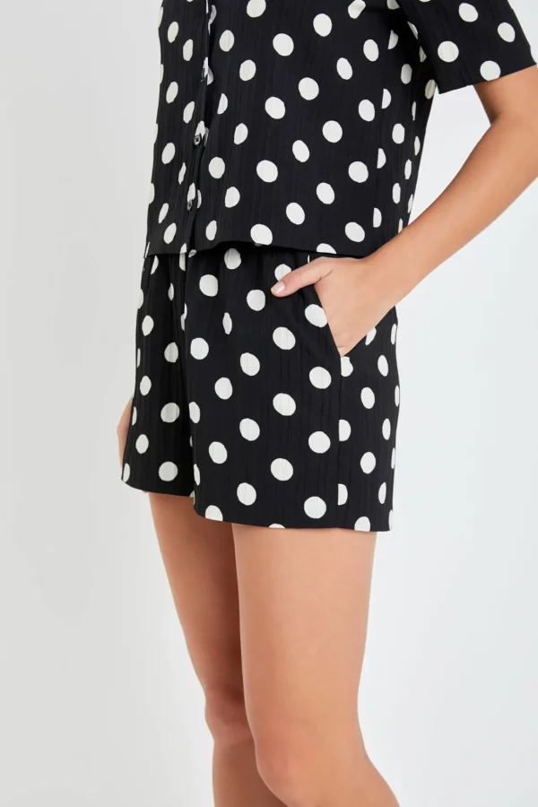 ENGLISH FACTORY Matching Sets | Shorts & Skorts*- Textured Dots Shorts