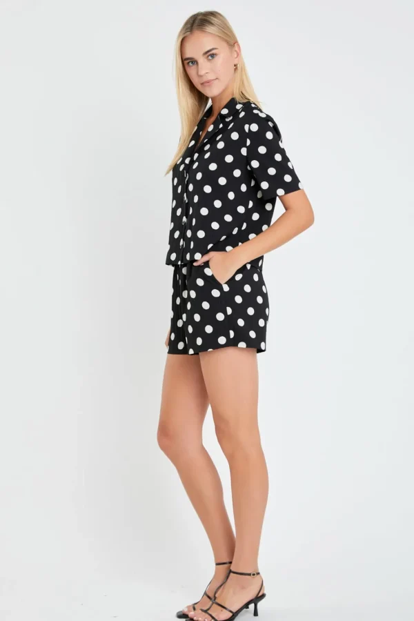 ENGLISH FACTORY Matching Sets | Shorts & Skorts*- Textured Dots Shorts