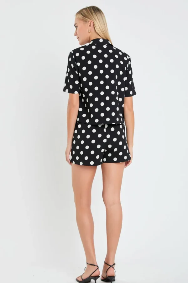 ENGLISH FACTORY Matching Sets | Shorts & Skorts*- Textured Dots Shorts