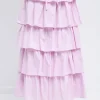 ENGLISH FACTORY Skirts | Tops*- Tiered Maxi Skirt LILAC
