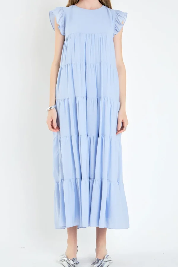 ENGLISH FACTORY Boho Dresses | Tops*- Tiered Maxi Dress