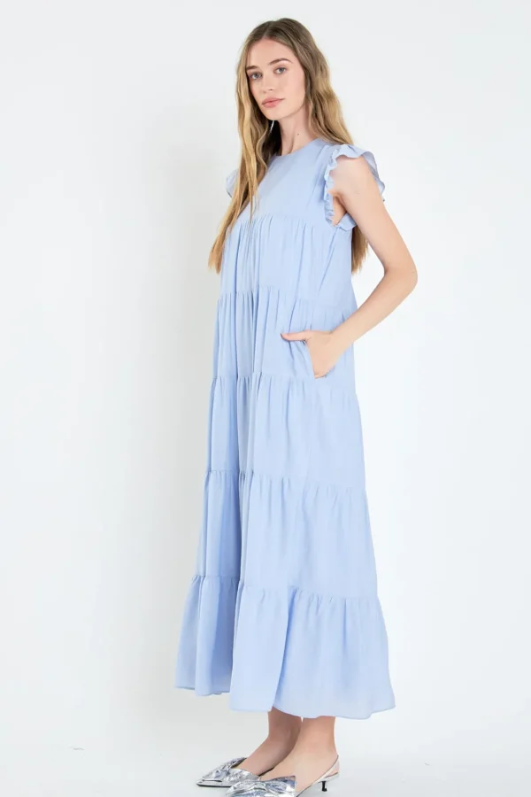 ENGLISH FACTORY Boho Dresses | Tops*- Tiered Maxi Dress