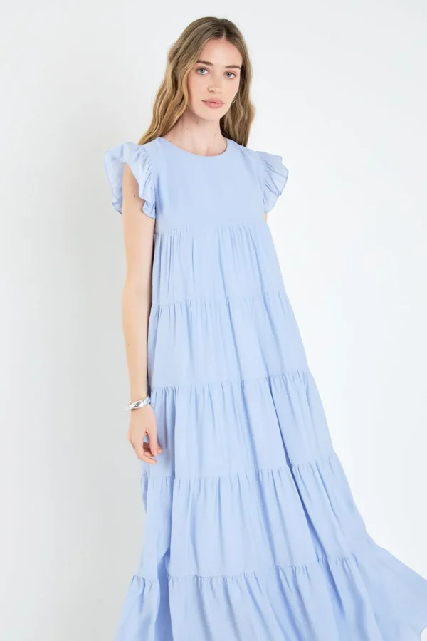 ENGLISH FACTORY Boho Dresses | Tops*- Tiered Maxi Dress
