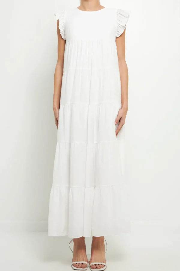ENGLISH FACTORY Boho Dresses | Tops*- Tiered Maxi Dress