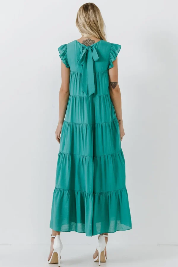 ENGLISH FACTORY Boho Dresses | Tops*- Tiered Maxi Dress