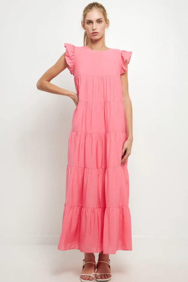 ENGLISH FACTORY Boho Dresses | Tops*- Tiered Maxi Dress