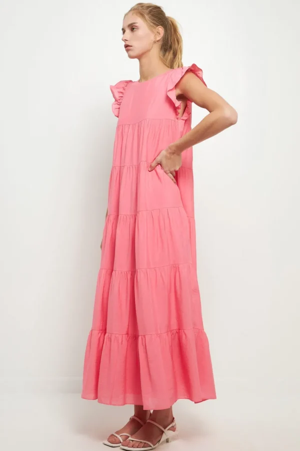 ENGLISH FACTORY Boho Dresses | Tops*- Tiered Maxi Dress
