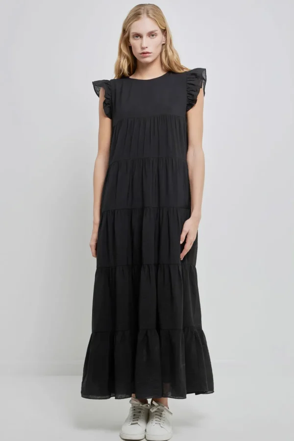 ENGLISH FACTORY Boho Dresses | Tops*- Tiered Maxi Dress