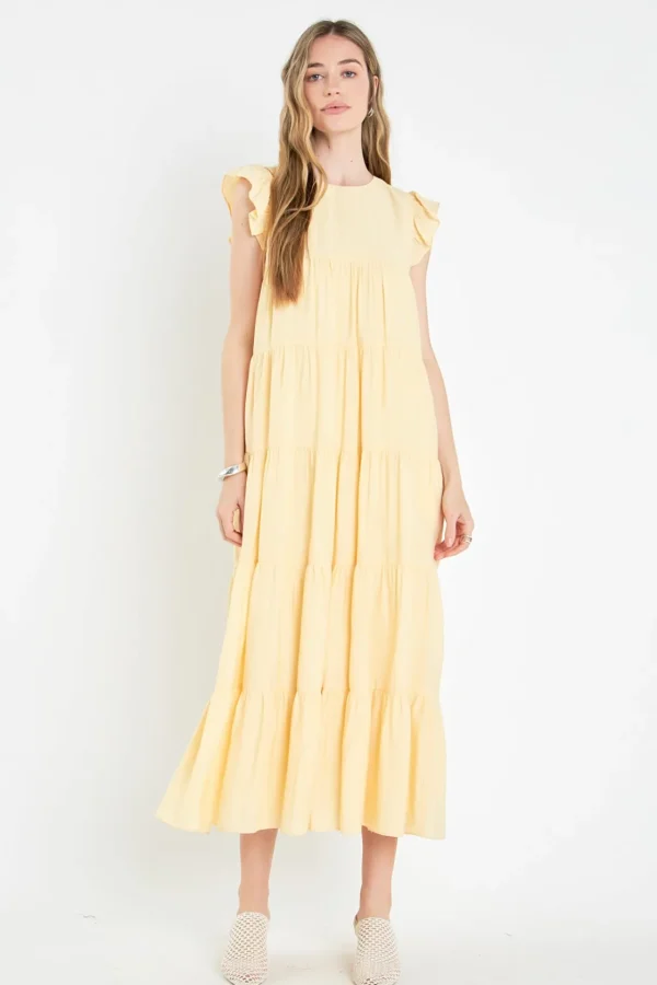 ENGLISH FACTORY Boho Dresses | Tops*- Tiered Maxi Dress