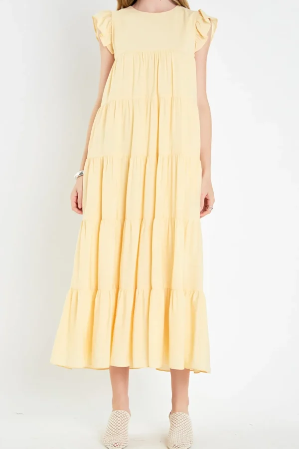 ENGLISH FACTORY Boho Dresses | Tops*- Tiered Maxi Dress