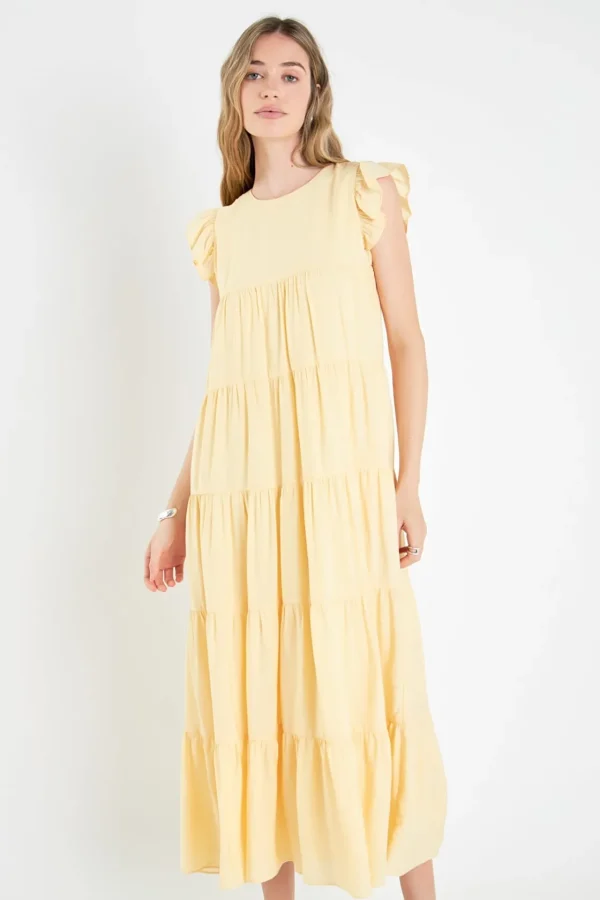 ENGLISH FACTORY Boho Dresses | Tops*- Tiered Maxi Dress