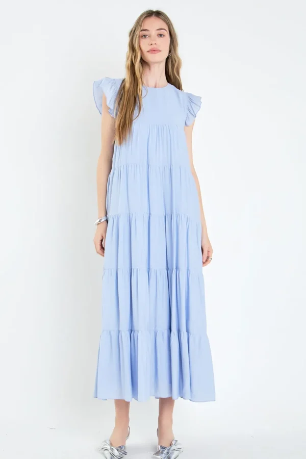 ENGLISH FACTORY Boho Dresses | Tops*- Tiered Maxi Dress