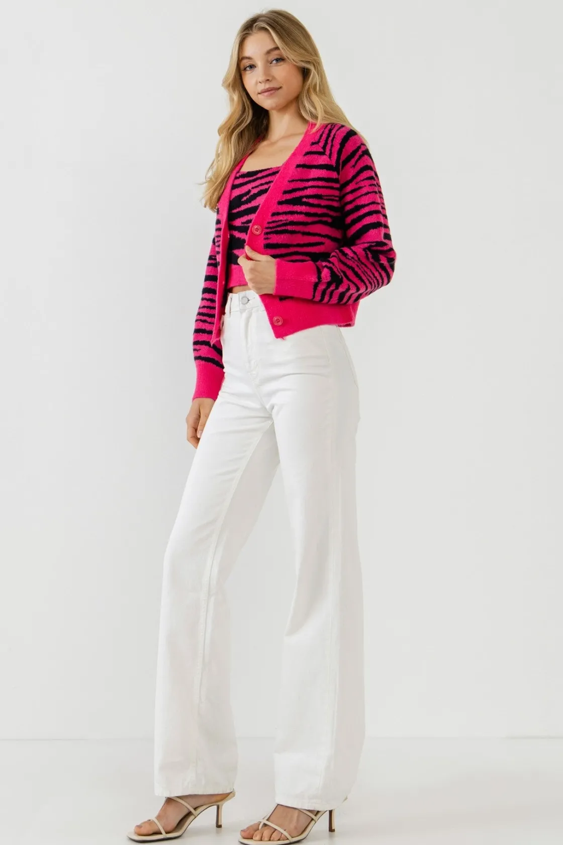 english_factory__tiger_kn_0-1.webp ENGLISH FACTORY Sweaters & Knits | Cardigans*- Tiger Knit Cardigan