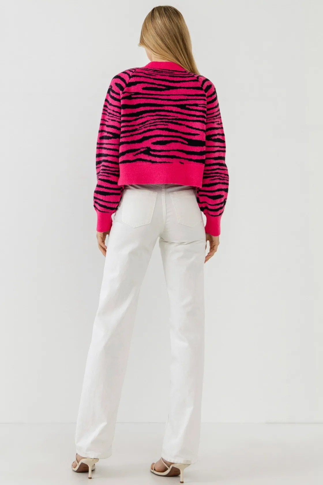 english_factory__tiger_kn_1-1.webp ENGLISH FACTORY Sweaters & Knits | Cardigans*- Tiger Knit Cardigan