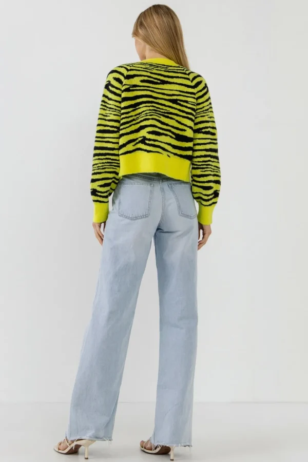 ENGLISH FACTORY Sweaters & Knits | Cardigans*- Tiger Knit Cardigan